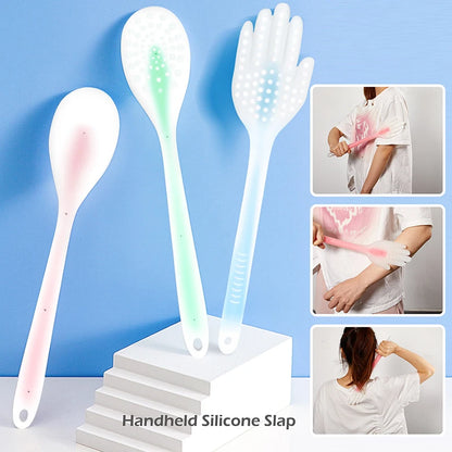 Massage Tools Hand-held Silicone Clapboard Meridian Health Clap Back Body Massage Stick Multi-functional Detoxification