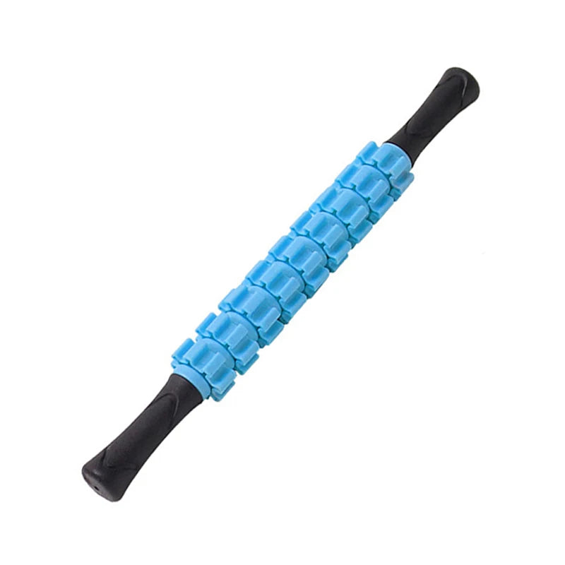 1pc BXA 6/9-Wheel Full Body Muscle Massager Roller Stick Acupressure Trigger Point Recovery Tool Deep Relax Gear Massage Stick