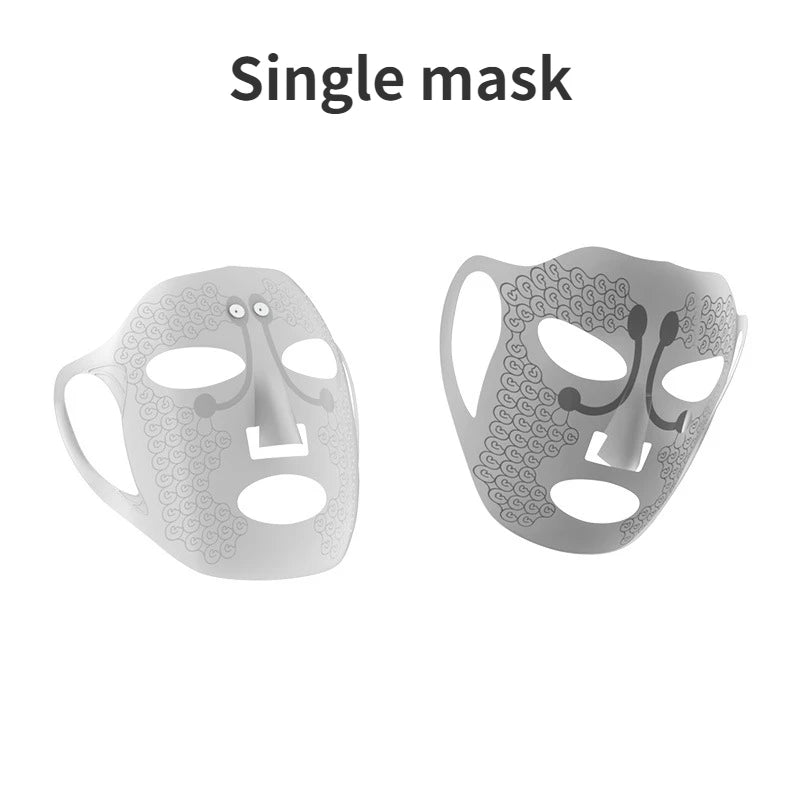 NEW EMS Facial Mask Low Frequency Microcurrent Double Chin Reduce Beauty Face Lifting Machine Hydration Skin Tightening Mask