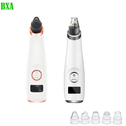 White Blackhead Remover Face Pore Vacuum Skin Care USB Rechargeable Acne Pore Cleaner Pimple Removal Vacuum Suction Tools