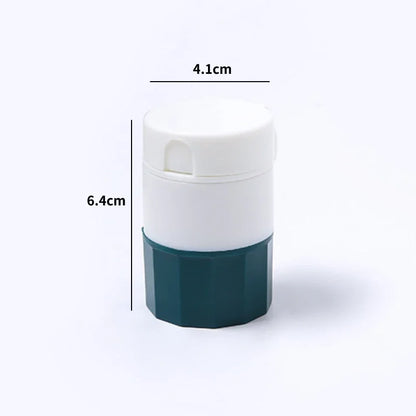 Multifunction Portable 4 Layer Powder Tablet Grinder Powder Pill Cutter Medicine Splitter Box Storage Pill Crusher Splitters