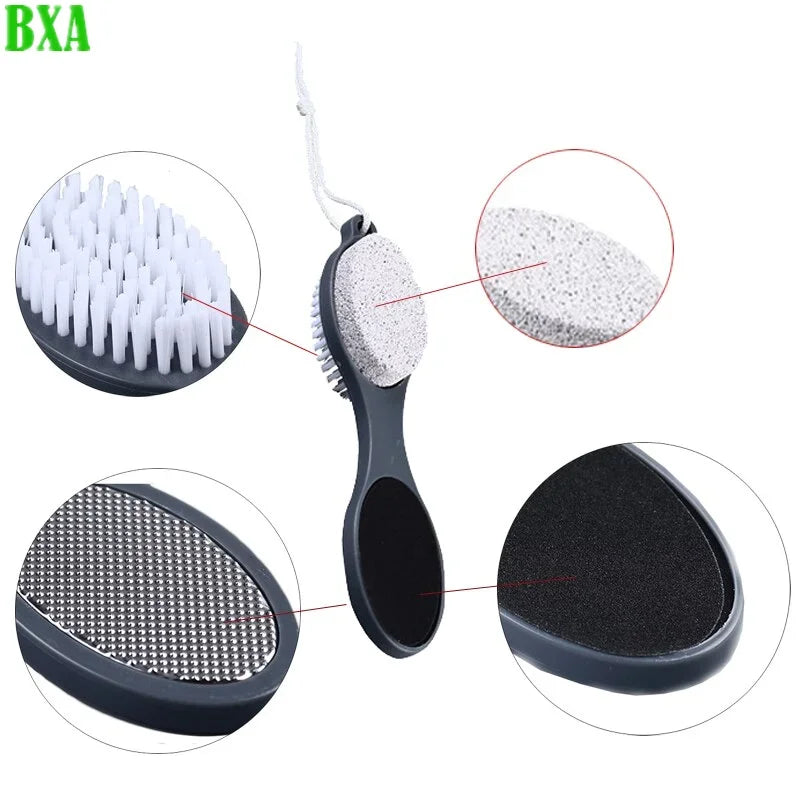 BXA Foot File Pumice Stone 1pc Dead Skin Remover Brush Pedicure Grinding Tool Random Color Hot Selling 4 Side Use