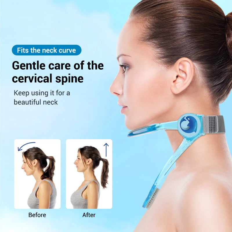 Adult Children Neck Support Braces Adjustable Decompressed Shaping Cervical Traction Collar Forward Posture Corrector Stretcher