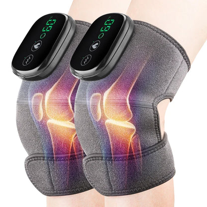 New 3 in 1 Electric Heating Therapy Knee Vibration Massager Leg Joint Physiotherapy Elbow Warm Wrap Arthritis Muscle Relaxation