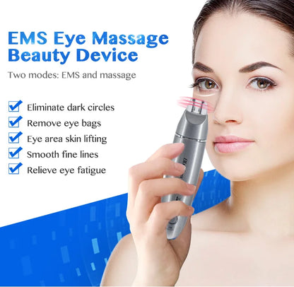 2 Head Bbeyes Eye Beauty Devices Mini Improves The Fine Lines For Dark Circles Eye Make Them Younger Cooperate Eye Massge Pen