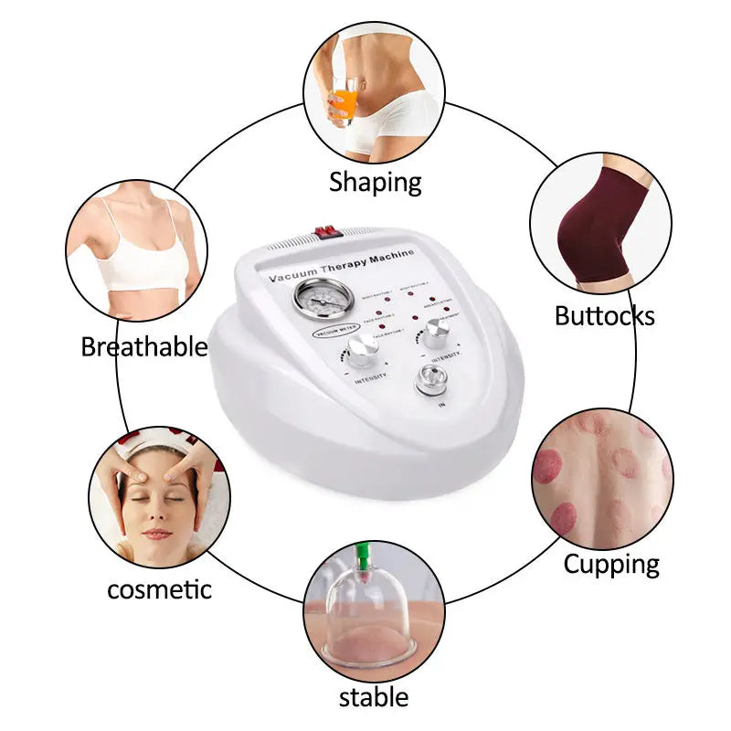 NEW Body Shaping Breast Enlargement Vacuum Therapy Electric Breast Massager 24Cups Buttock Lift Machine Chest Care Instrument