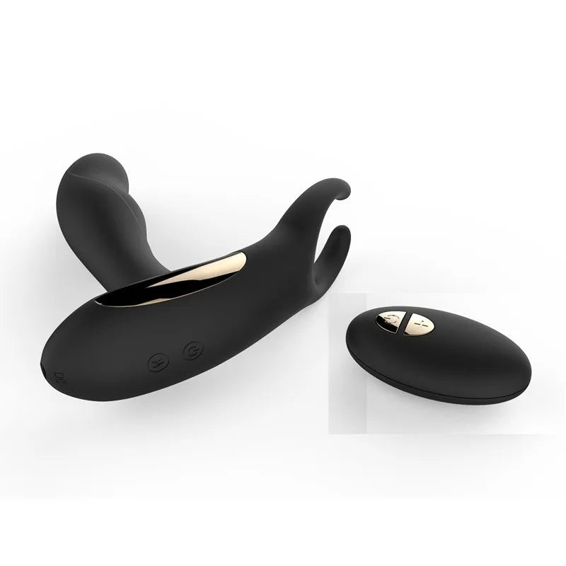 Soft Silicone Rechargeable Male Prostate Massager Wireless Remote Vibrator Anal Butt Plug Anal Sex Toys for Men Women