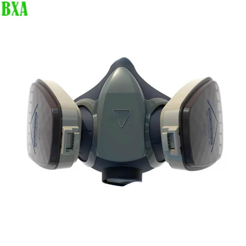 Protective Scratch Resistant Industrial Painting Spray Chemcial Respirator Half Face 710T Gas Mask Dust Filter Safety Proof