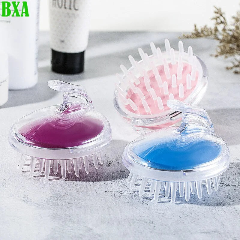 Washing Hair Brush Head Health Massage Comb Washing Hairartifact Bath Comb Adult Baby Shampooer Stop Itch Silicone Brush