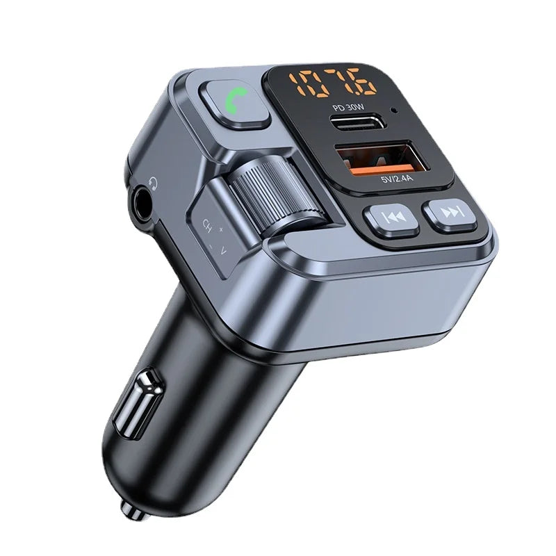 T16 Car Bluetooth Player PD30W Super Fast Charge Hands-free Calling Car MP3 FM Transmitter