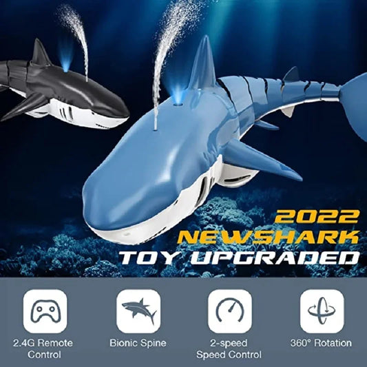 Smart Rc Remote Controlled Shark Charging Bionic Electric Motor Fish Simulation Rocking Fish Summer Children's Water Toys