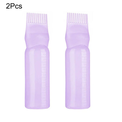 1/2Pcs 120ML Salon Empty Hair Dye Bottle With Applicator Brush Dispensing Hair Coloring Dyeing Bottles Hairdressing Styling Tool