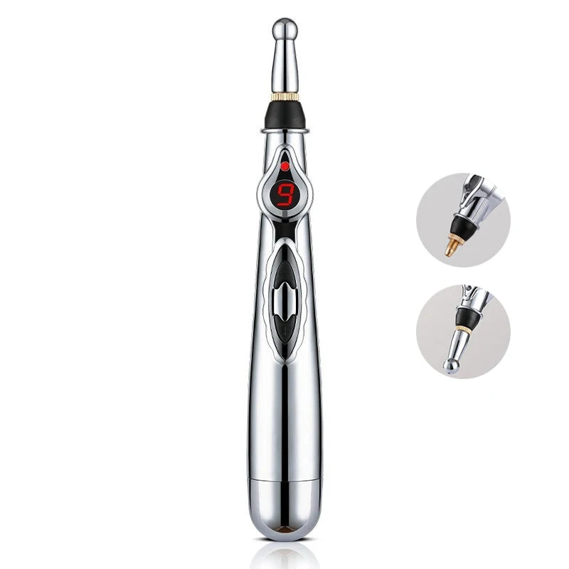 1PCS Electronic Acupuncture Pen Electric Meridian Laser Therapy Healing Massage Pen Meridian Energy Pen Muscle Relaxation Tool