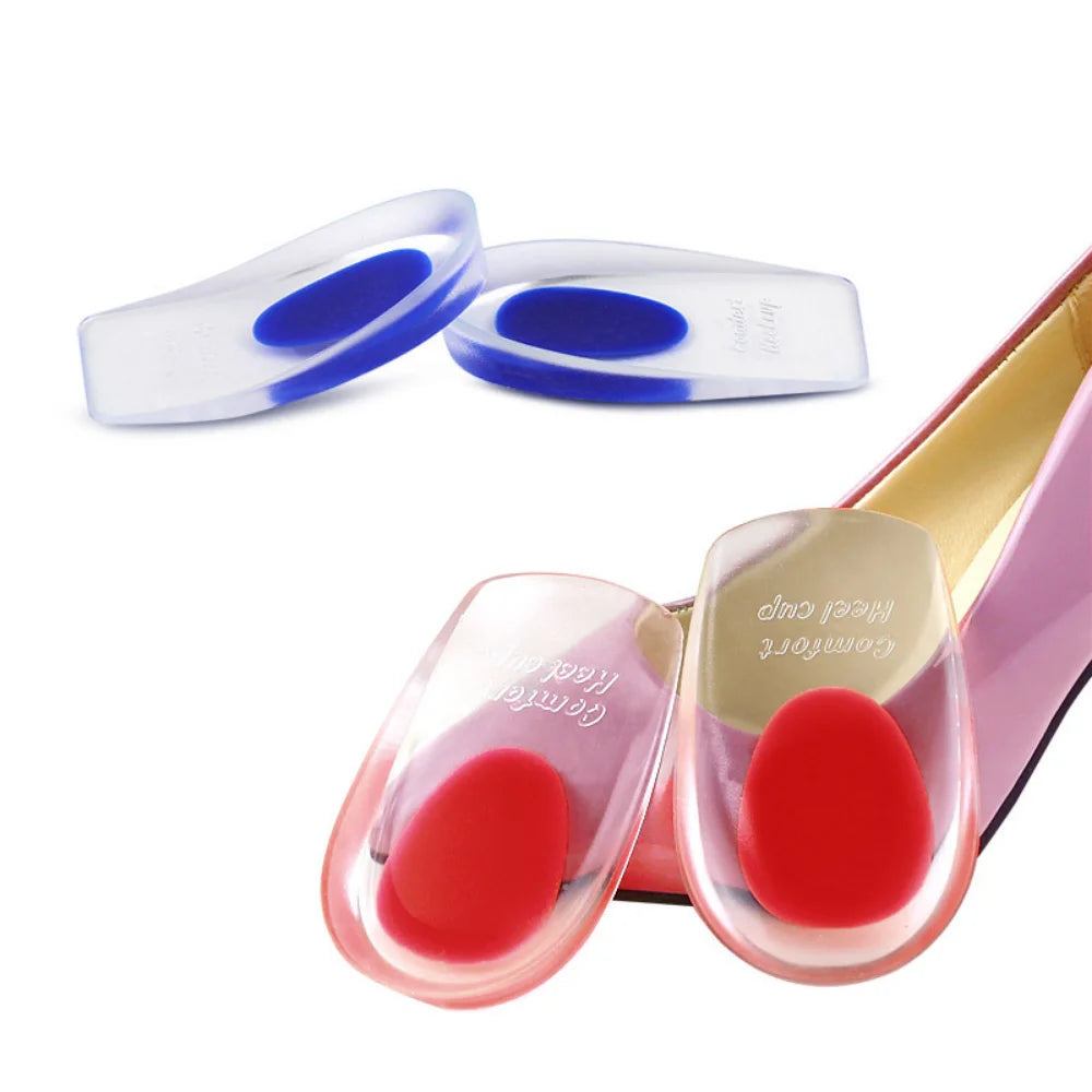 Heel Pad Transparent Motion Cushioning Inner Heightening Insole U-shaped Insole Sports Shock Absorption Inner Heightening Insole