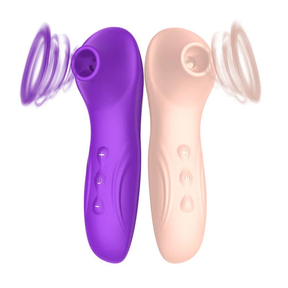 Women's 10 Frequency Rose Suction Device Sweet Beans Teasing and Fun Masturbation Stick Second Wave Vibrating Stick Adult Sex