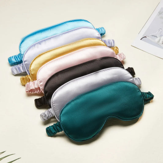 1PCS Soft Portable New Rest Relax Eye Shade Cover Soft Pad Eyeshade Sleeping Eye Mask Cover Eyepatch Blindfold Solid