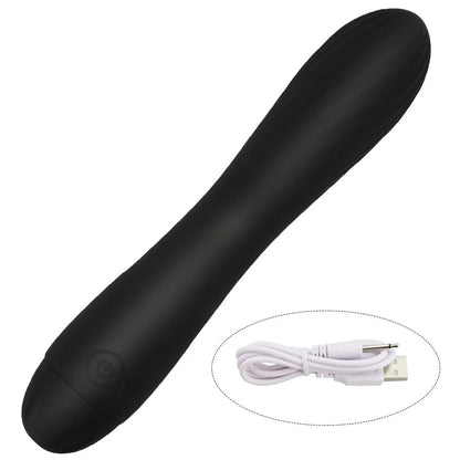 Soft Silicone 7-Frequency IPX7 Waterproof USB Charging Vibrator G Spot Clitoris Massager Masturbator Sex Toys for Woman