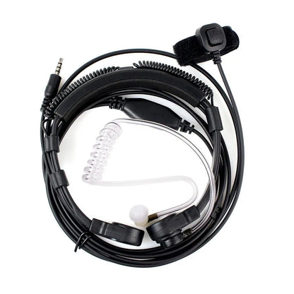 1 pin 3.5mm Jack Flexible Throat Microphone Finger PTT Mic Earpiece Air Tube Headset for iPhone Huawei Samsung Cell Smart Phone