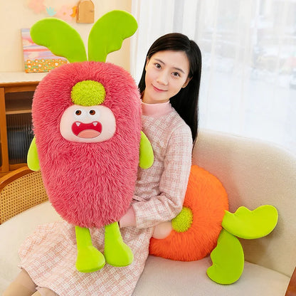 70cm New Monster Carrot Plush Toy Long Hair Monster Dolls Bed Sleeping Throwing Pillow Doll Kids Girlfriend Birthday Gift