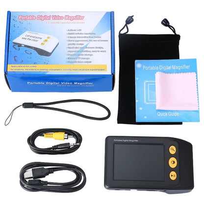 3.5-inch Handheld Electronic Vision Aid for Low Vision, Portable HD Magnifier