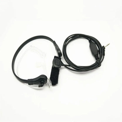 Throat Vibration 1 Pin 2.5mm Finger PTT Mic Air Tube Headset Microphone for Motorola Talkabout MH230R T3 T4 T60 T80 MR350R Radio