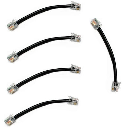 Walkie Talkie 5pcs Short Front Panel Separate 6pin to 4pin Cable for ICOM IC-2820 IC-2820H IC-E2820 Car Mobile Radio 10cm Long