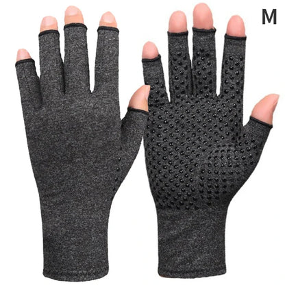 1PCS Protective Gloves Hand Brace Women Men Therapy Wristband Hemp Grey Compression Arthritis Gloves Wrist Support Cotton Joint