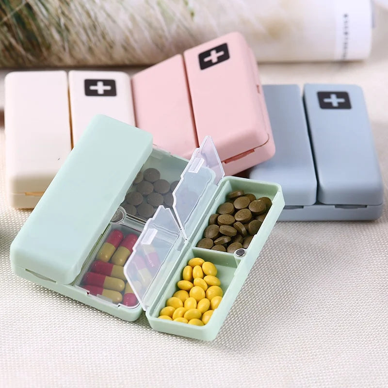 1PC Weekly Pill Box 7 Days Foldable Travel Pill Box Pill Box Tablet Storage Box Container Dispenser Organizer Tools