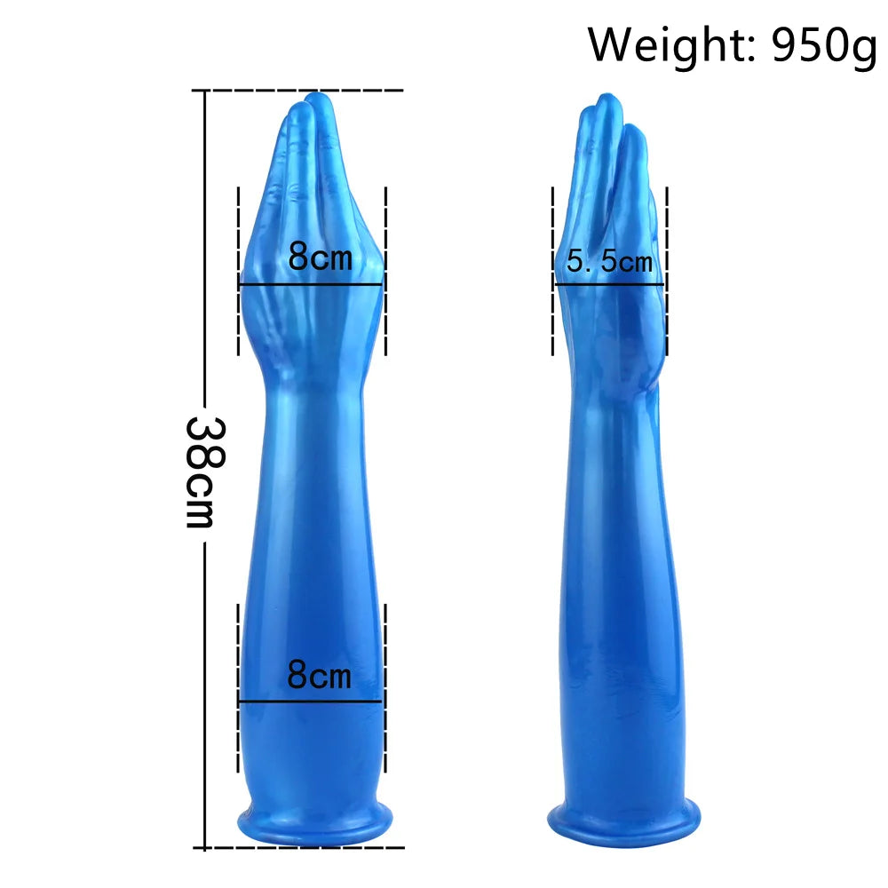 Super Huge Masturbator Butt Plug Anal Plug RH 38CM For Female Male Sex Toys Black/Flesh/Blue Vaginal Masturbation Massage Toys