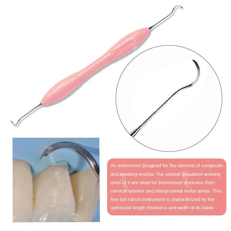 New 5pcs Dental Composite Resin filling Spatula Aesthetic restoration kit Silicone Handle  Dental Surgical Instrument