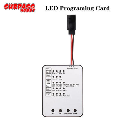 Surpass Hobby LED Programming Card for RC Car 25A/35A/45A/60A/80A/120A/150A Brushless ESC Electronic Speed Controller Programme