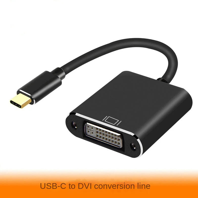 USB C To DVI Adapter 20cm Cable USB C To DVI Converter with USB Hub