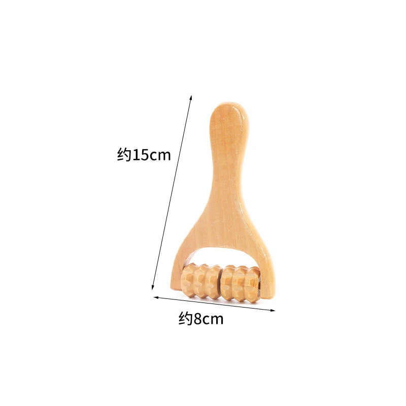 Mini Wooden Wheel Massager Neck Shoulder and Leg Million Hand Massager Massage Tool Acupoint Foot Massager Muscle Muscle Relax