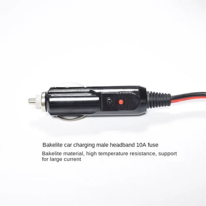 0.75mm² Cigarette Lighter Male To XT60 Female Cable, 10A, for Car Chargers and RC Model Aviation Plug, Power Extension Line