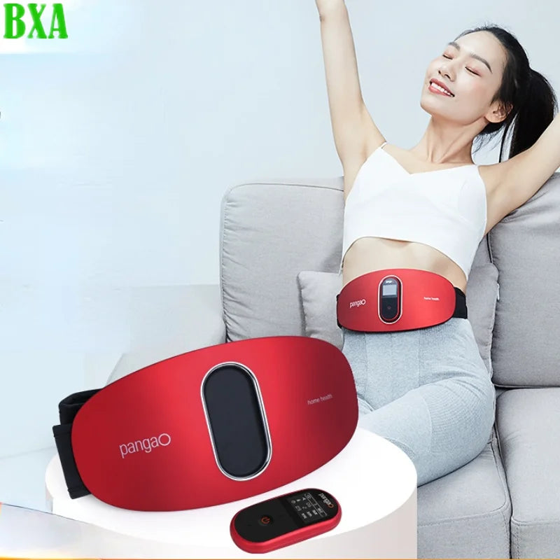 PG-2645RL Electric Menstrual Heating Pad Warm Palace Belt Relief Waist Pain Cramps Vibrating Abdominal Massager Waist Belt