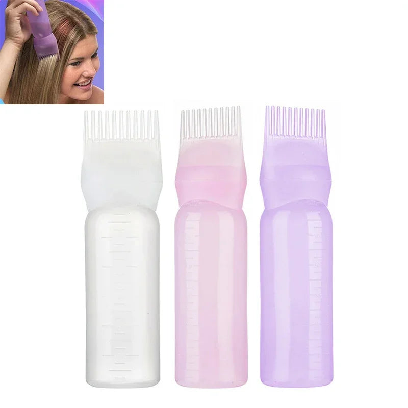 1/2Pcs 120ML Salon Empty Hair Dye Bottle With Applicator Brush Dispensing Hair Coloring Dyeing Bottles Hairdressing Styling Tool