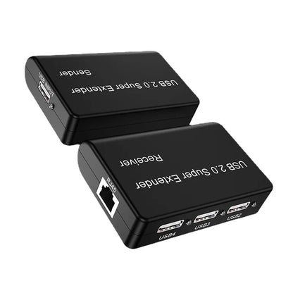 USB Splitter 1 To 4 | Factory Direct | USB 2.0 Network Extender 100m | New USB To RJ45 Converter