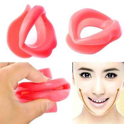 Silicone Full Lip Plumper Enhancer Tool Rubber Face Lifting Lip Trainer Mouth Muscle Tightener Face Sagging Correction Massage