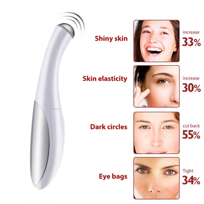 BXA Electric Eye Massager Pen Vibration  Bright Eye Must-have Eye Wrinkle Remove Dark Circles Remove Edema Massager Portable