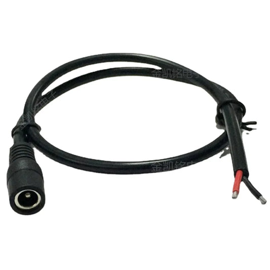 12V Pure Copper Thickened 0.75mm² DC5.5*2.1mm Monitoring Router Female Head Power Cable, 0.27M