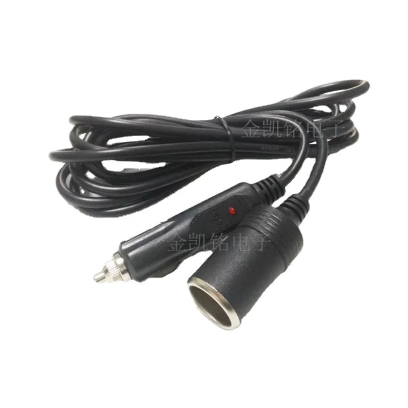 Thick Copper Power Extension Cable - 1.5mm² - 12V24V Universal - 3m Length - for High-Power Car Cigarette Lighter