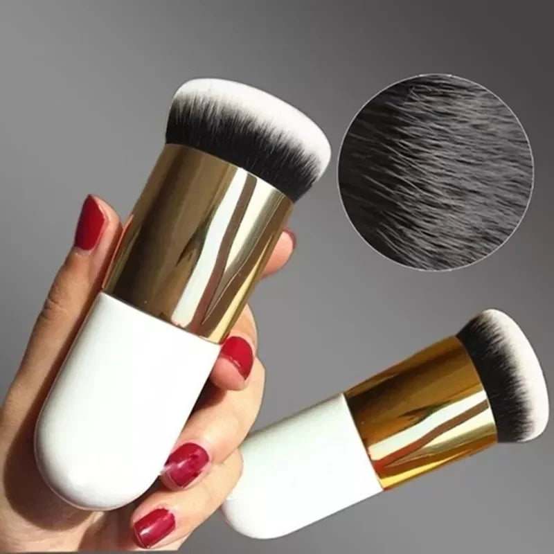 New Fashion Chubby Pier Foundation Brush Flat Cream Makeup Professional Brushes  Cosmetic Brush highlight brush loosepowder brus