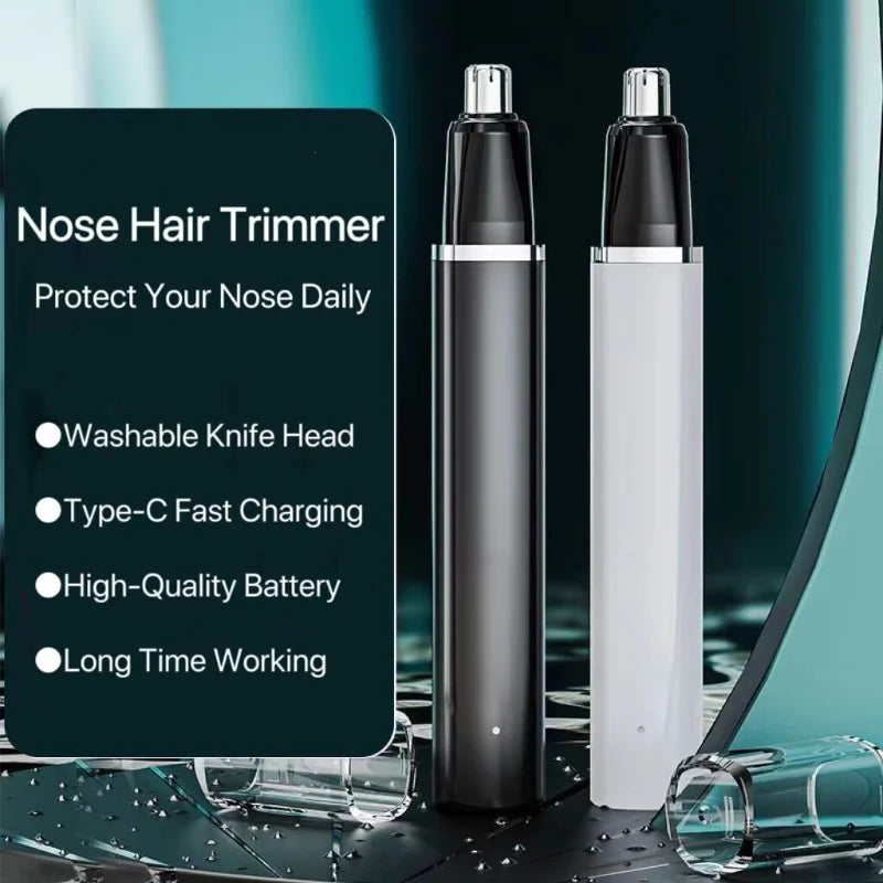 Rechargeable Ear and Nose Hair Trimmer Painless Eyebrow Facial Hair Removal for Men and Women Beautician USB Rechargeable