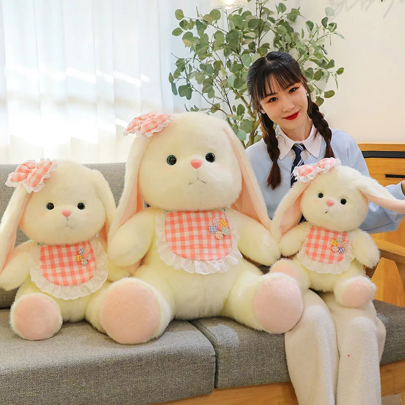 40cm/55cm Cute Stuffed Animals Ins Lucky Rabbit Doll Plush Toy High Value Internet Celebrity Plush Doll Hug Bear Children's Gift