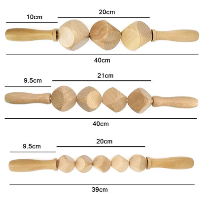 1pc Wooden Body Massage Roller Foot Reflexology Acupuncture Thai Massage Roller Therapy Meridians Scrap Lymphatic Health Care