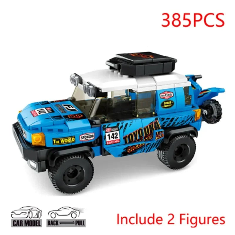 Speed Champions SUV FJ CRUISER Technical Car Vehicle Building Blocks Rally Racers Bricks Model Toys Children Gifts for Kids