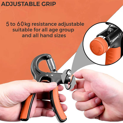 1PC 5-60Kg Gym Fitness Hand Grip Men's Adjustable Finger Heavy Exerciser Muscle Recovery Strength Hand Grip Trainer