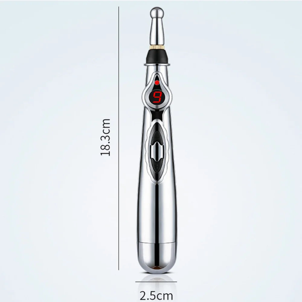 1PCS Electronic Acupuncture Pen Electric Meridian Laser Therapy Healing Massage Pen Meridian Energy Pen Muscle Relaxation Tool