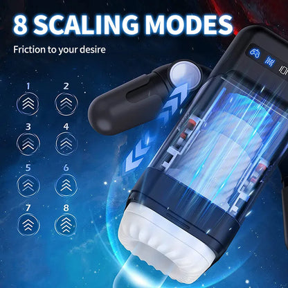 Automatic Male Masturbator Cup 10 Thrusting Vibration Modes Heating Function with Phone Holder Stroker Adult Sex Toys For Men