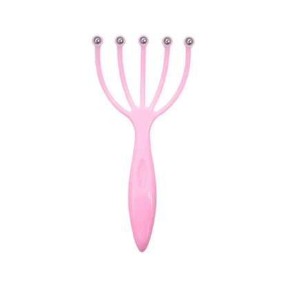 1pcs Handheld Head Scalp Massager Neck Ball Comb Roller Five Finger Claws Steel  Relax SPA Hair Care for Hair Growth Head Relief